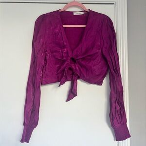Idem Ditto Purple Crop Top